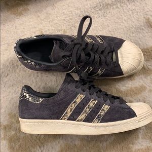 Adidas snake print sneakers